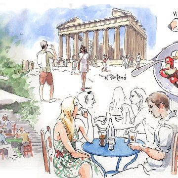 atenes-grècia-ilustracio