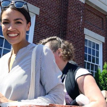 New York City, New York, USA. 30th June, 2018. ALEXANDRIA OCASIO-CORTEZ, democratic primary winner was a crowd favorite at the #FamiliesBelongTogether rally and march. The End Family Separation NYC Rally and March is one of several similar #FamiliesBelong