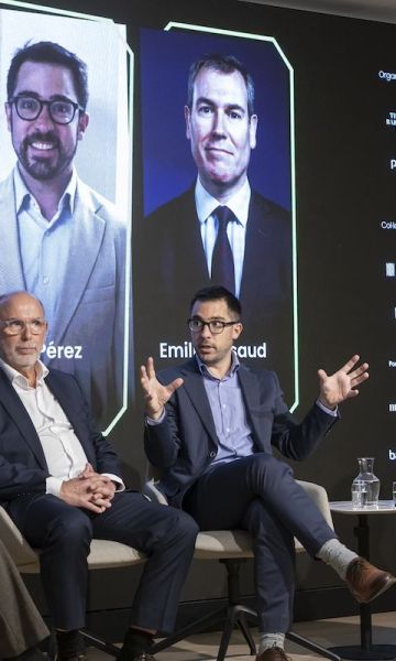 Elena Busquets, Jordi Vila, Dani Pérez i Emili Roudaud a Eixample Talks per Marc Lliure