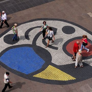 Mosaic de Joan Miró i paviment d'Escofet a La Rambla © Vicente Zambrano González