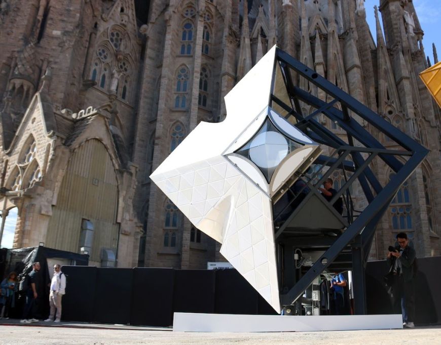 Prototipo de un brazo de la cruz de la Sagrada Família por Pere Francesch