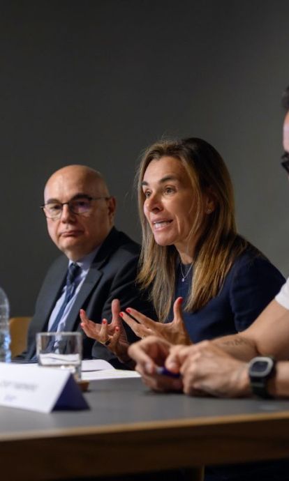 Mercè Conesa, Josep Tabernero, Maite Barrera y Sergi Ferrer-Salat Barcelona Global