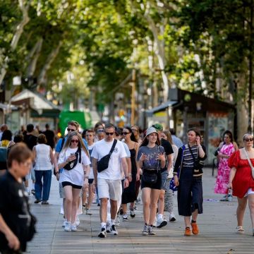 Turistas en la Rambla. © Laura Guerrero