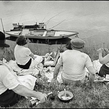 Fotografía de Cartier-Bresson en el Sena