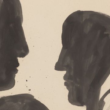 Cartell Créixer entre dos artistes