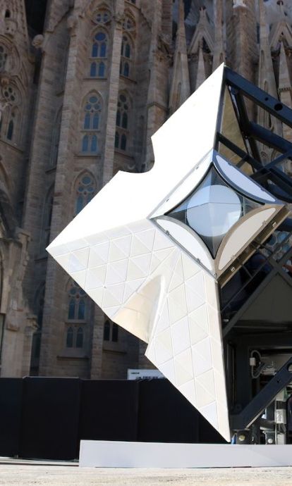 Prototipo de un brazo de la cruz de la Sagrada Família por Pere Francesch