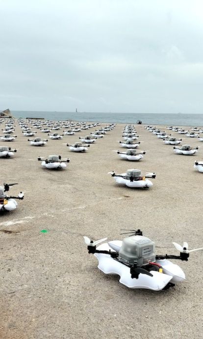 Drones para la ceremonia inaugural de la Copa del América - Barcelona Capital Náutica