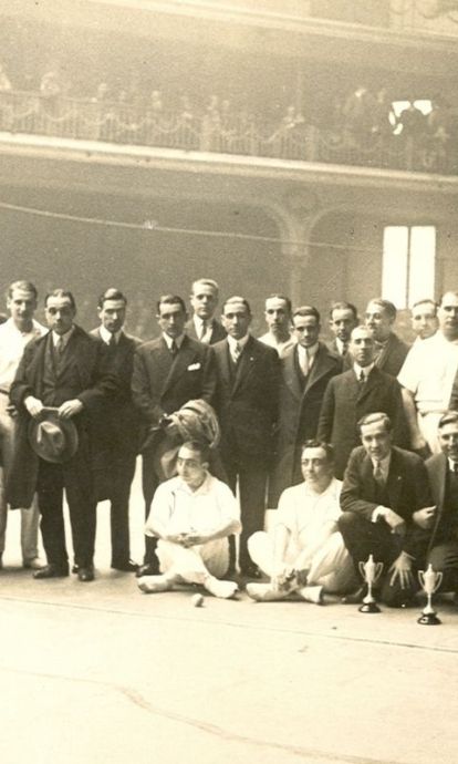 Inauguración de un frontón en Barcelona