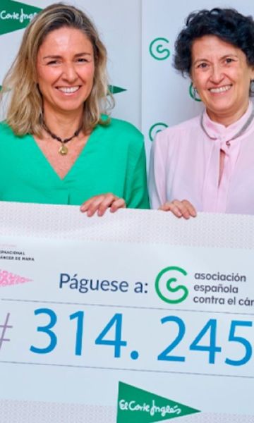 Donación El Corte Inglés a Asociación española cáncer mama Donación El Corte Inglés a Asociación española cáncer mama