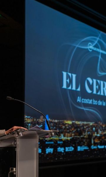 Teresa Garcia Milà durant estrena El Cercle al costat bo de la història Teresa Garcia Milà durant estrena El Cercle al costat bo de la història