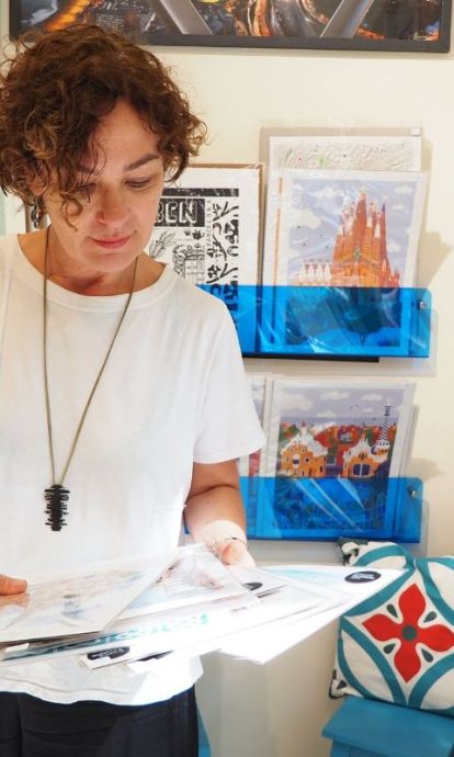 Maite Guillem en su tienda BdeBarcelona por Rita Conti