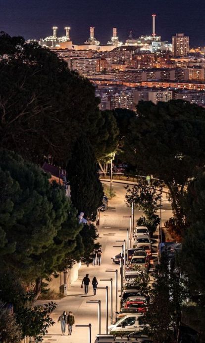 Vistes panoràmiques de Barcelona de nit © Laura Guerrero