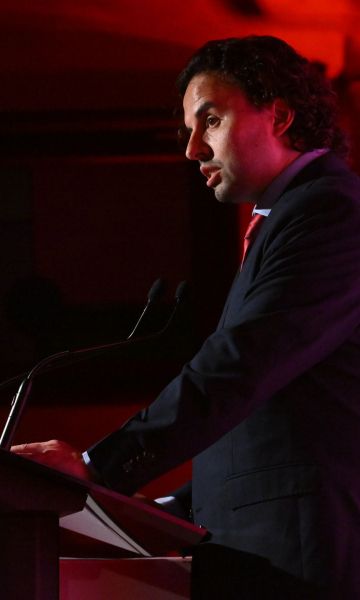 Vicenç del Mar, president de l'AIJEC, a la gala de celebració dels 40 anys de l'associació Vicenç del Mar, president de l'AIJEC, a la gala de celebració dels 40 anys de l'associació
