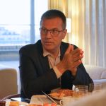 Oriol Castro al darrer Esmorzar de Forquilla, organitzat per la Cambra de Barcelona