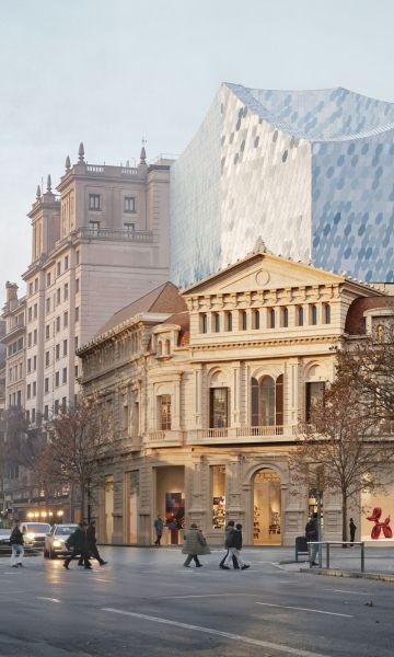 Render de la futura fachada del Museu Carmen Thyssen