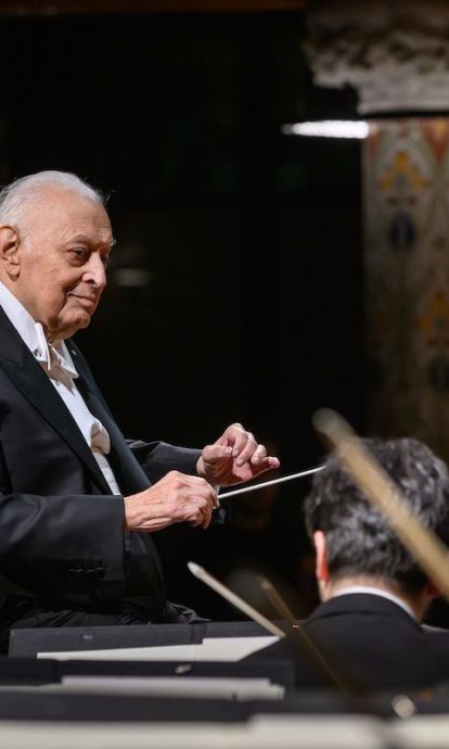 El director Zubin Mehta en el Palau. ©Antoni Bofill