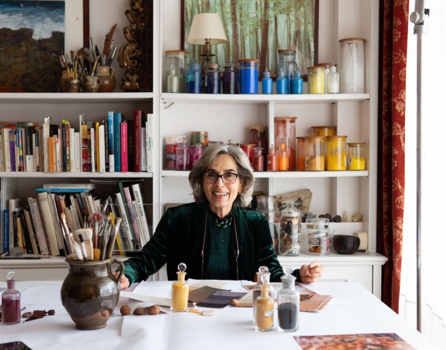 Maria Poch s'inspira en la natura per obtenir els colors (c) Carlota López-Gil Lamarca