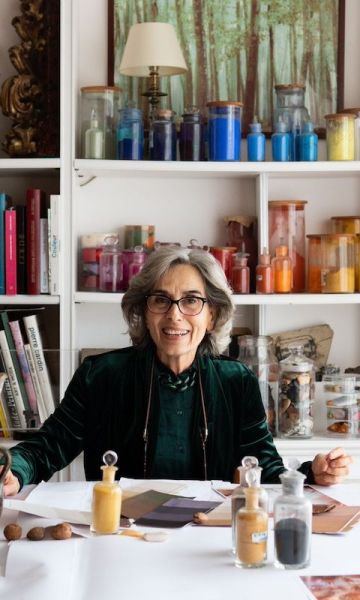 Maria Poch s'inspira en la natura per obtenir els colors (c) Carlota López-Gil Lamarca