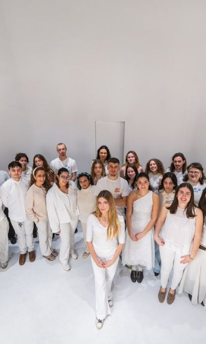 El espacio expositivo del futuro museo Thyssen con los artistas