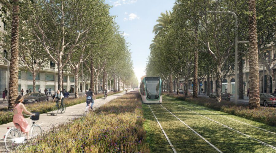 La Comissió d’Urbanisme de l’Ajuntament de Barcelona ha aprovat  la connexió del tramvia per l'avinguda Diagonal fins a Francesc Macià © Ajuntament de Barcelona