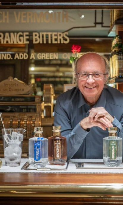Javier de las Muelas, al Dry Martini de Barcelona, amb la nova gamma Speakeasy Spirits