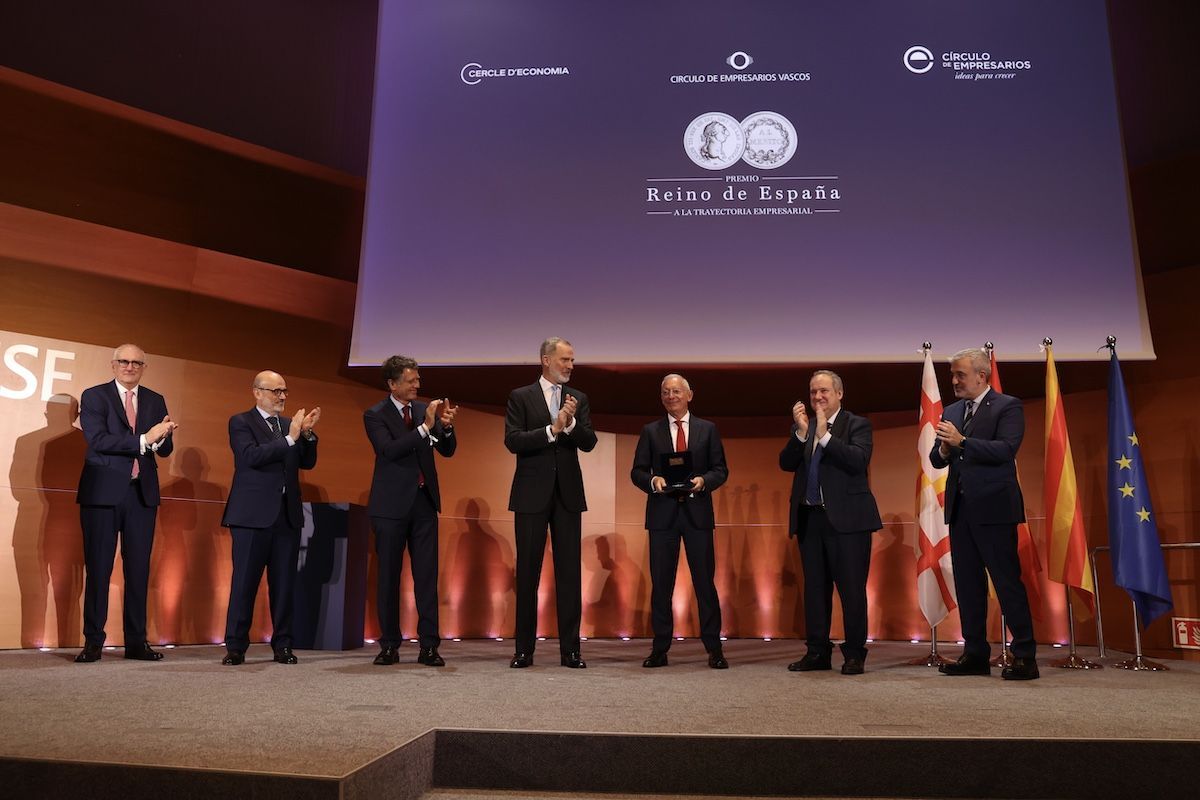 Entrega VIII edición del Premio Reino de España a la Trayectoria Empresarial a Isak Andic