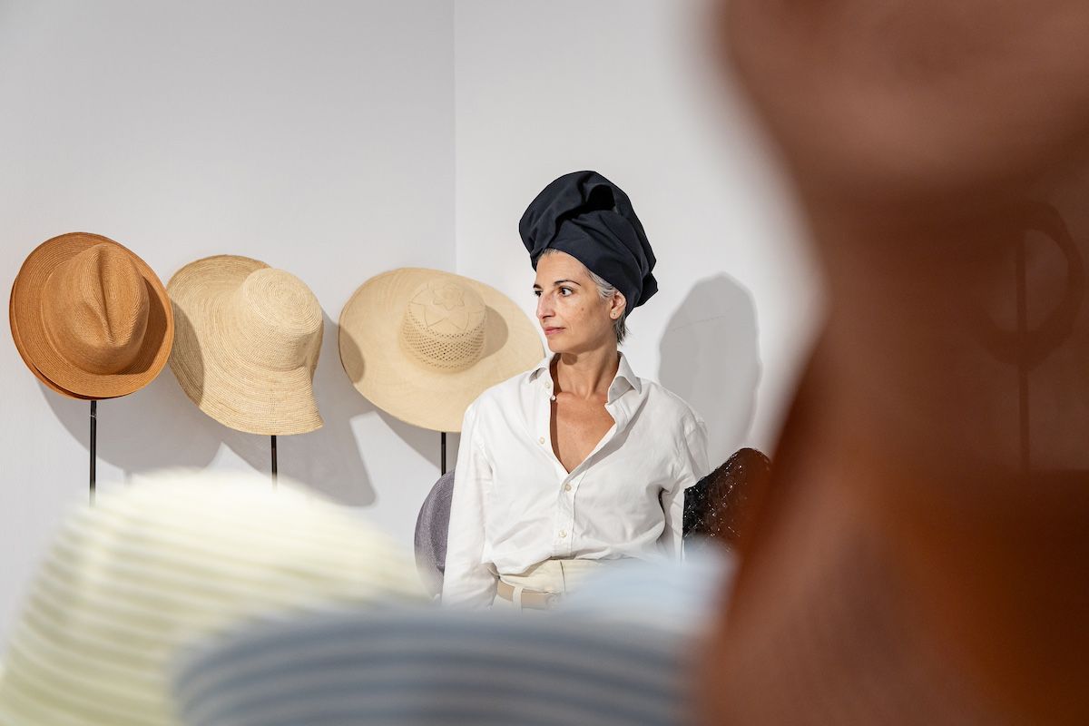 Gema Galdón, diseñadora de sombreros.
