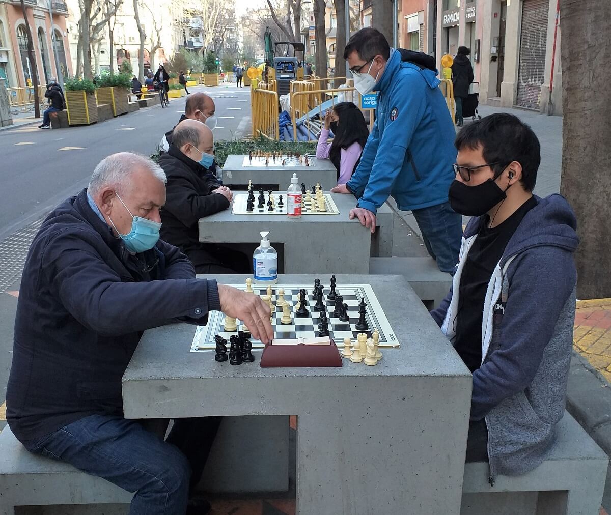 Jugadors d'escacs a Sant Antoni