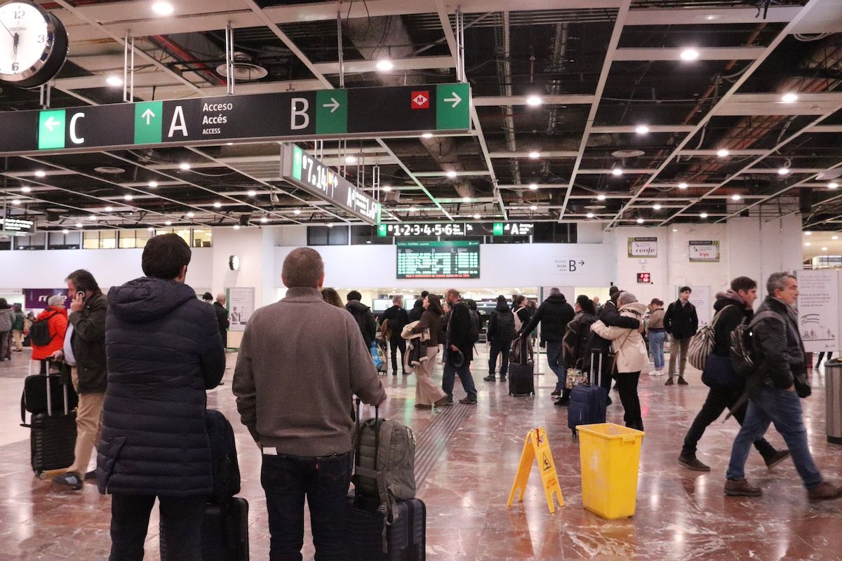 Estació de Sants durant l'aturada de Rodalies per Laura Fíguls : ACN