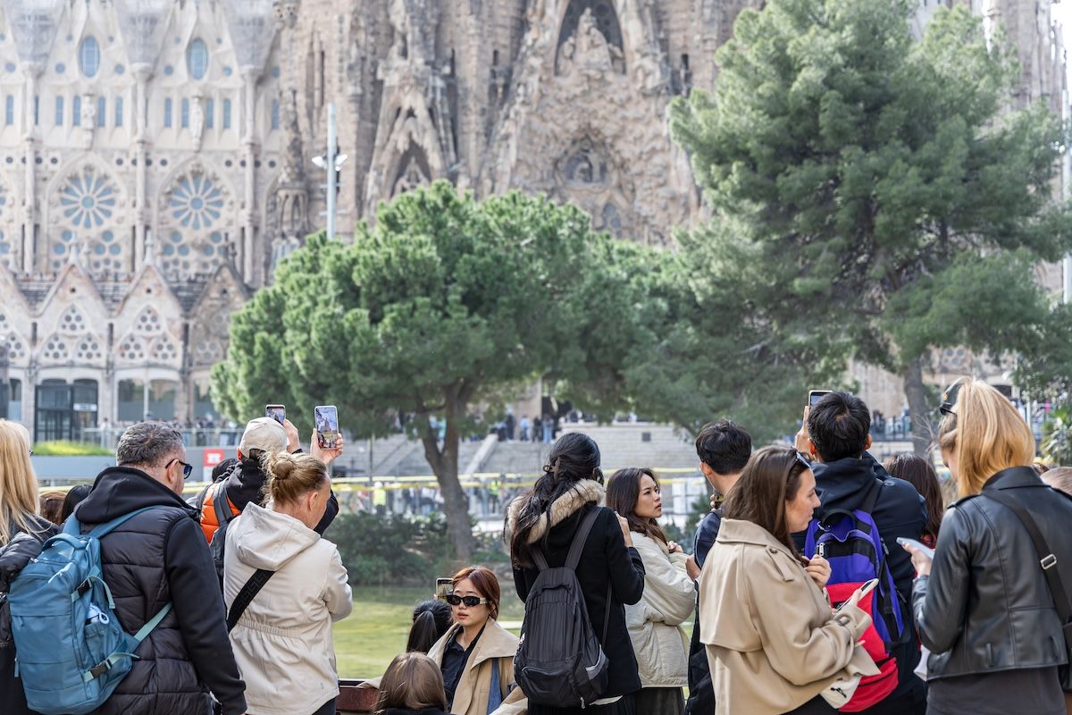 Turistas en la Sagrafa Familia. © Àngel Bravo