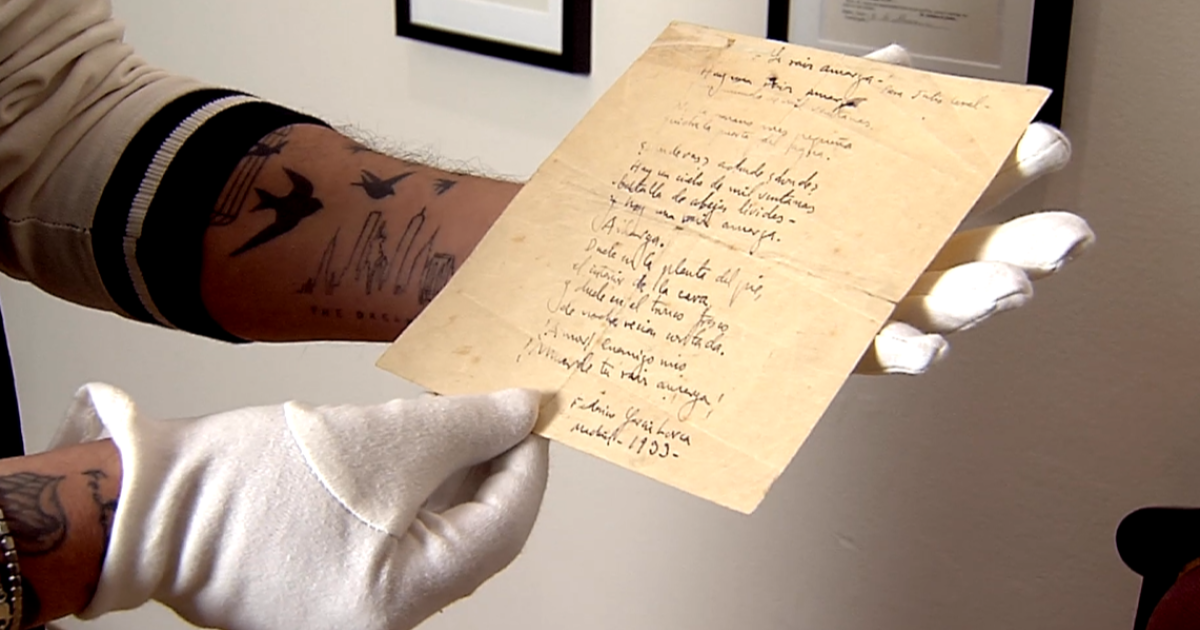 Poema de Lorca descobert per Miguel Poveda 