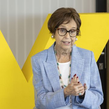 Maria Àngels Vallvé durant la sessió de True Leaders. © Marc Llibre