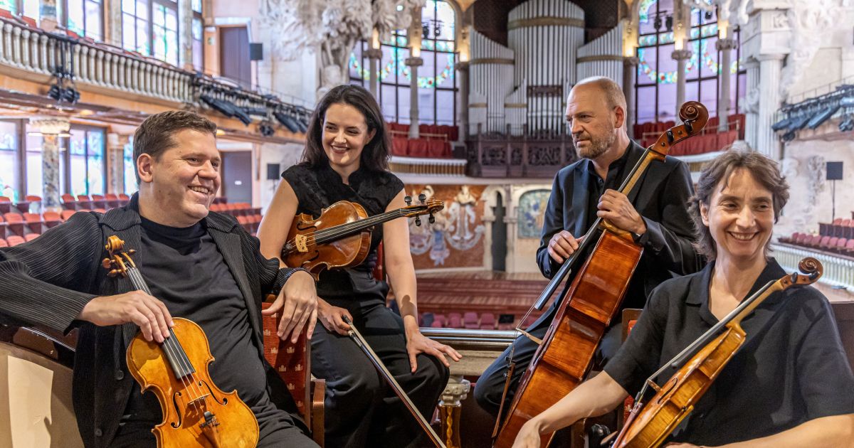 El 9 de juny, el Quartet Casals oferirà, al matí, una trobada amb el públic i, al vespre, el seu concert al Palau. ©Àngel Bravo El 9 de juny, el Quartet Casals oferirà, al matí, una trobada amb el públic i, al vespre, el seu concert al Palau. ©Àngel Bravo
