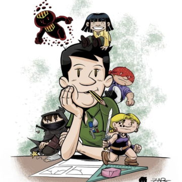 La imagen de DaniZar en versión cómic