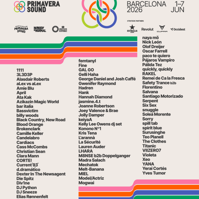 Aquest és el line-up del Primavera a la Ciutat 2026
