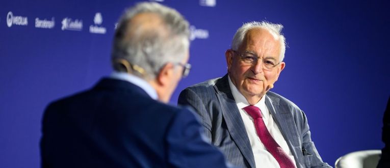 Martin Wolf durant la Reunió del Cercle d'Economia.