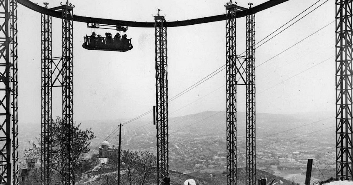 Fotografía de 1915 del Tibidabo