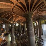 Interior de la Cripta Gaudí de la Colònia Güell. © Diputació de Barcelona