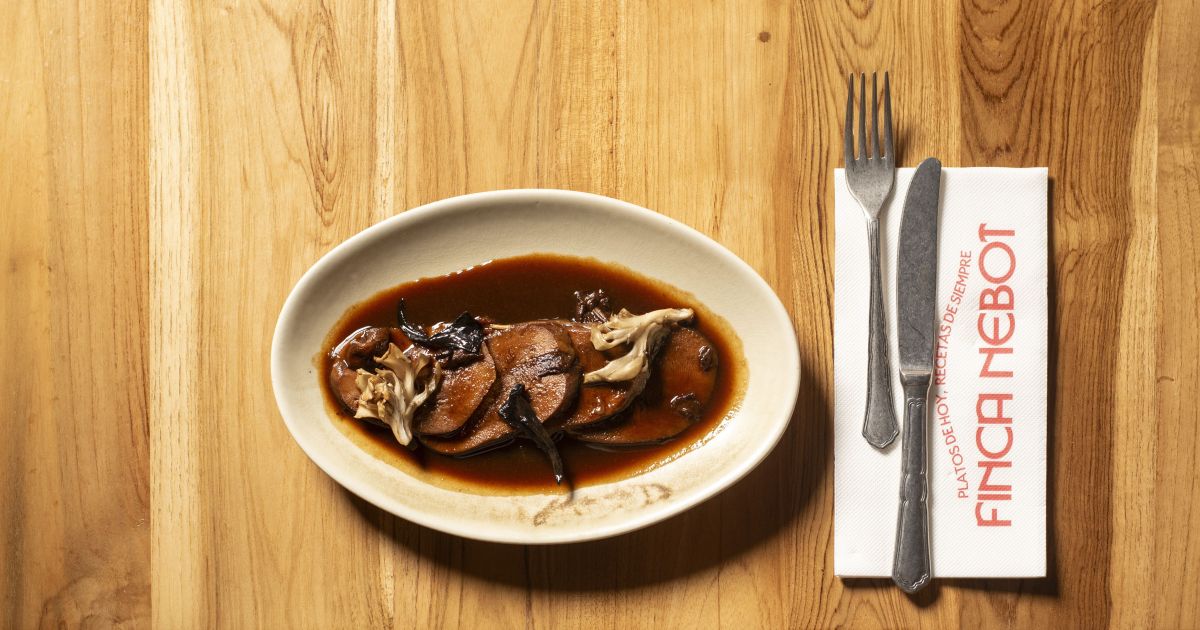 Un de los plats de Finca Nebot Un de los plats de Finca Nebot
