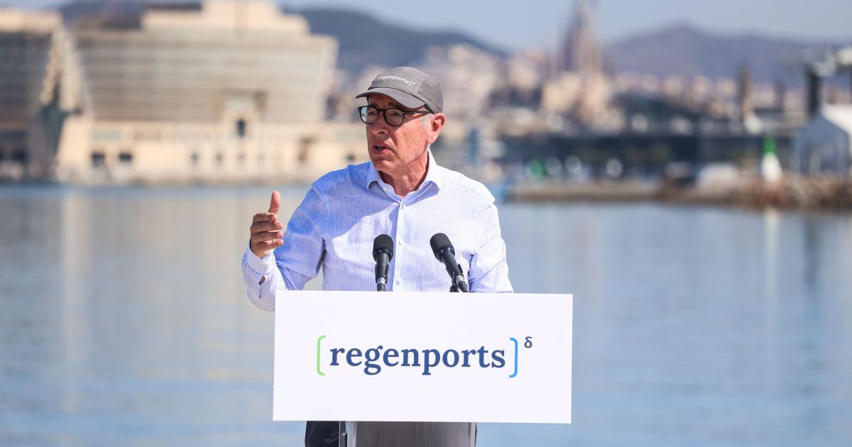 El president del Port de Barcelona i de la Fundació BCN Port Innovation, José Alberto Carbonell, durant la seva intervenció. © Port de Barcelona El president del Port de Barcelona i de la Fundació BCN Port Innovation, José Alberto Carbonell, durant la seva intervenció. © Port de Barcelona