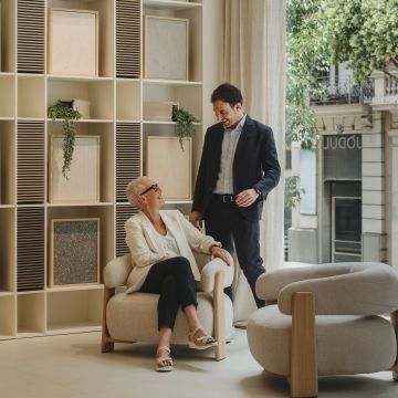 Dolors Barfull i Aman Cabanas, directius de Jòdul, en el nou showroom de Barcelona. © Enric Badrinas Dolors Barfull i Aman Cabanas, directius de Jòdul, en el nou showroom de Barcelona. © Enric Badrinas