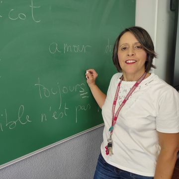 Marie Martínez, cap del departament de Francès a l’EOI Barcelona Vall d’Hebron. © Carme Escales Marie Martínez, cap del departament de Francès a l’EOI Barcelona Vall d’Hebron. © Carme Escales