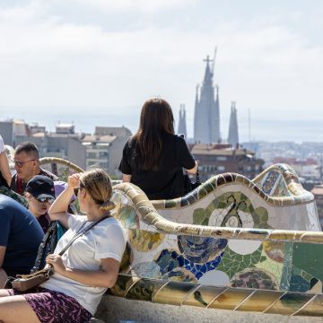 Turistes al Park Güell. © Àngel Bravo