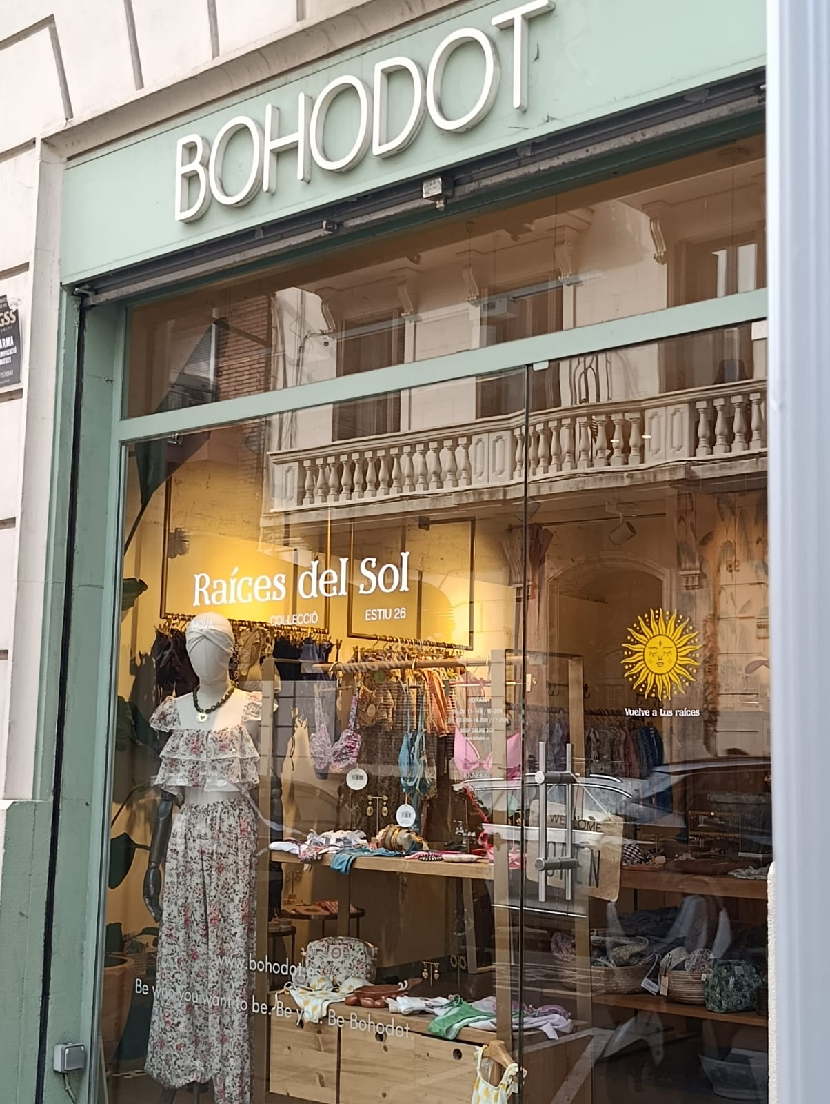 La botiga de Bohodot al carrer Laforja de Barcelona La botiga de Bohodot al carrer Laforja de Barcelona