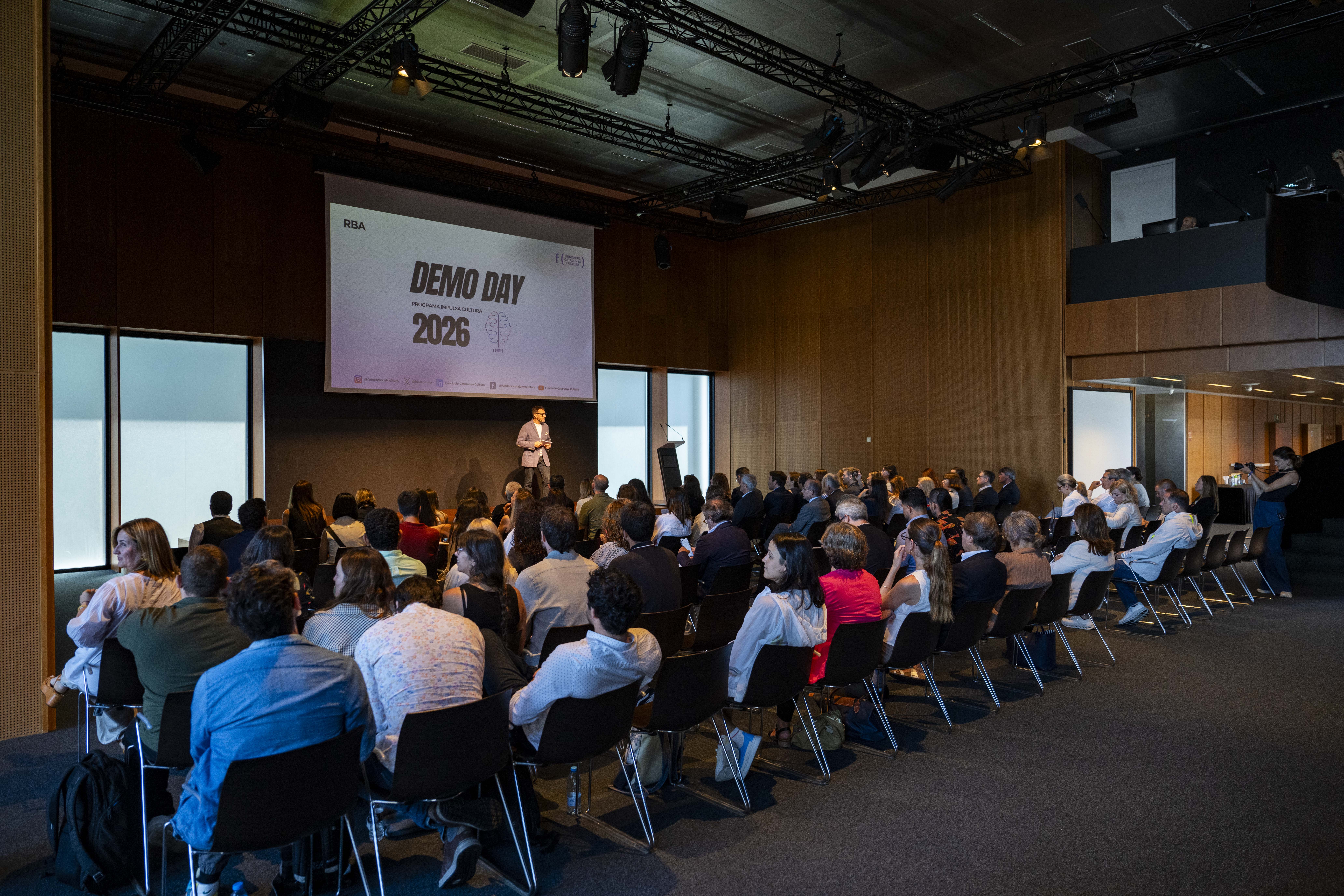 Auditori RBA durant la celebració del Demo Day © Cedida