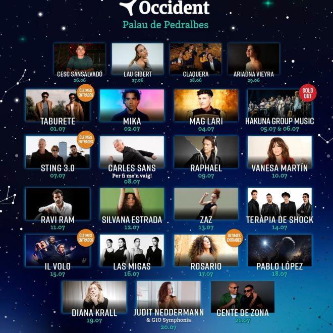 Cartell de Les Nits Occident 2026 