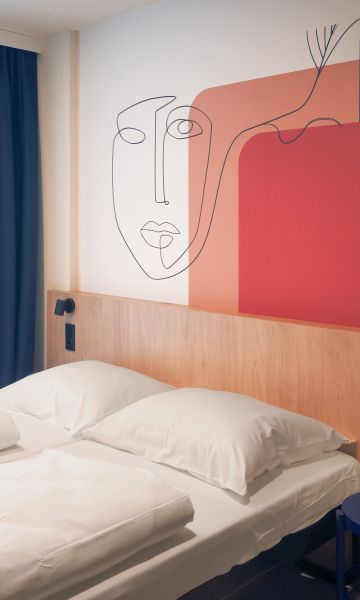 Una de les habitacions de Meininger Hotels. © Meininger