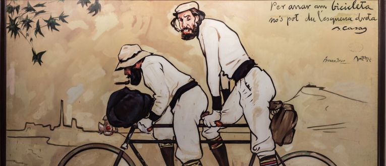 'Ramon Casas i Pere Romeu en un tàndem', ara al MNAC 'Ramon Casas i Pere Romeu en un tàndem', ara al MNAC