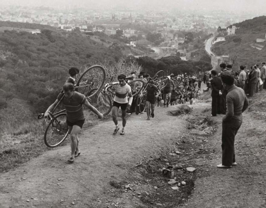 Campionat de Catalunya de Cros ciclo pedestre. Drecera de Vallvidrera. 5 de gener 1936. AFB. Pérez de Rozas Campionat de Catalunya de Cros ciclo pedestre. Drecera de Vallvidrera. 5 de gener 1936. AFB. Pérez de Rozas
