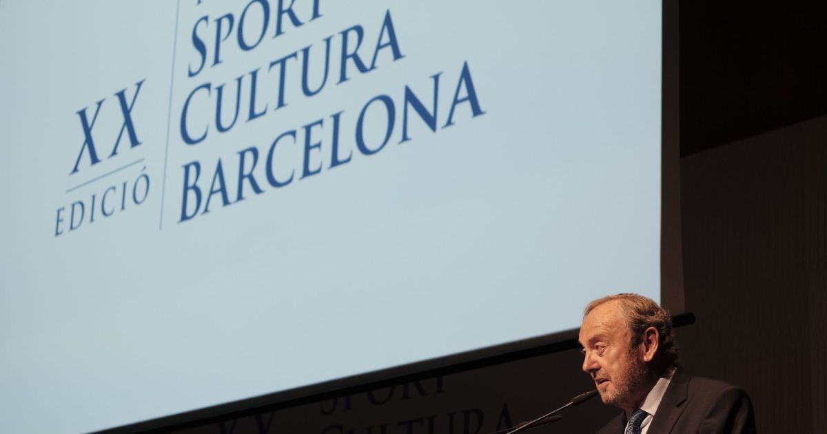 Josep Mateu en los Premios Sport Cultura Barcelona2026 Josep Mateu en los Premios Sport Cultura Barcelona2026